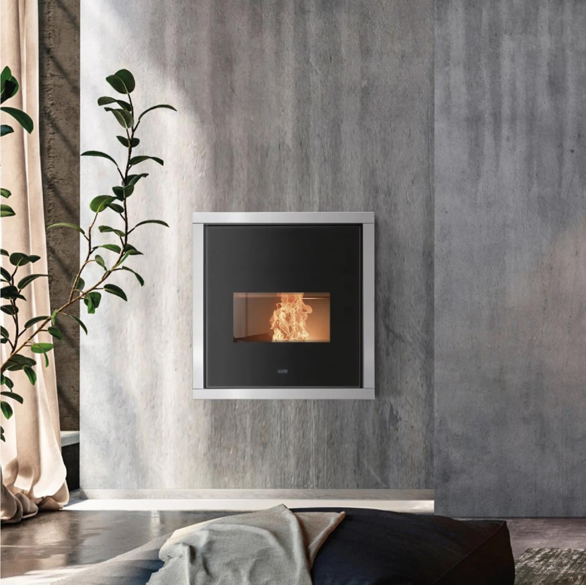 Didatto srl Pellet Fire Place 160s Glass